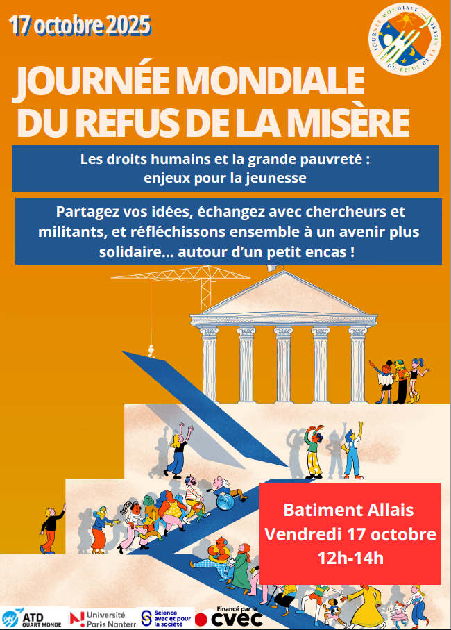 Affiche droits humains et grande pauvreté